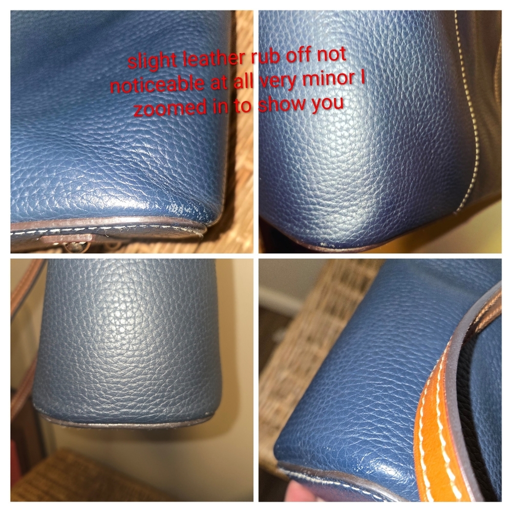 Dooney & Burke, lexington Midnight blue Pebble Leather Tote - Picture 11 of 16